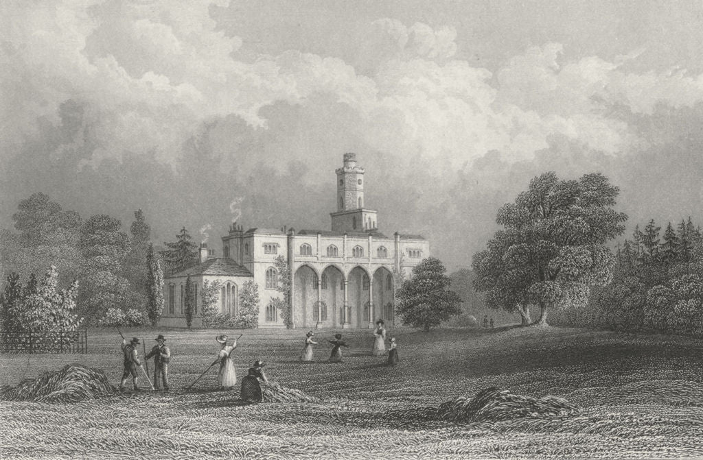 ISLE OF WIGHT. Fernhill Samuel Sanders-Bartlett c1840 old antique print